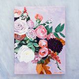 Original Painting - Floral Cascade - Acrylic in 9"x12" Canvas