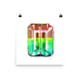 Watermelon Tourmaline Art Print