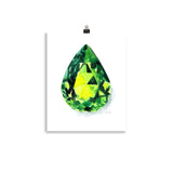 Pwridot Birthstone Art Print