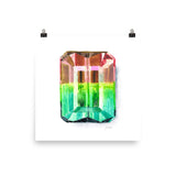 Watermelon Tourmaline Art Print