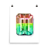 Watermelon Tourmaline Art Print