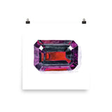Ruby Birthstone Art Print