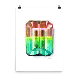 Watermelon Tourmaline Art Print