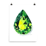 Pwridot Birthstone Art Print