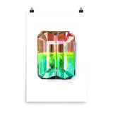 Watermelon Tourmaline Art Print