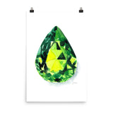 Pwridot Birthstone Art Print