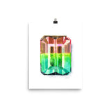 Watermelon Tourmaline Art Print