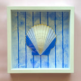 Hand-Painted Framed Shell Art