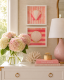 Hand-Painted Framed Shell Art