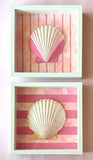 Hand-Painted Framed Shell Art