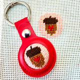 Needlepoint Kit for Key Chain/AirTag Fob