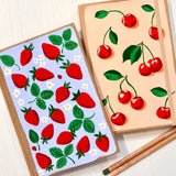 Hand-Painted Journal - Strawberry