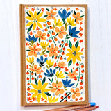 Hand-Painted Journal - Floral