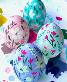 Hand-Painted Easter Egg Trio (3 eggs)
