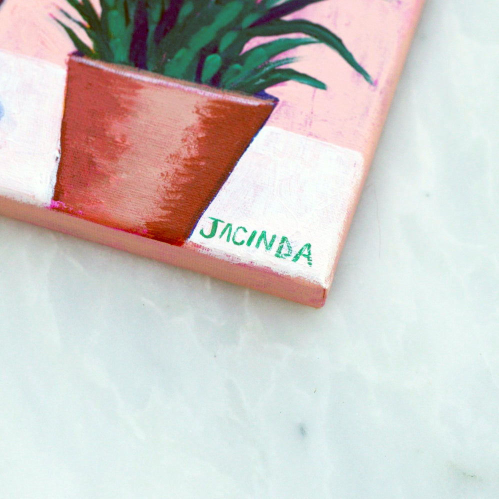 acrylic painting plants Original Painting - Potted Plants