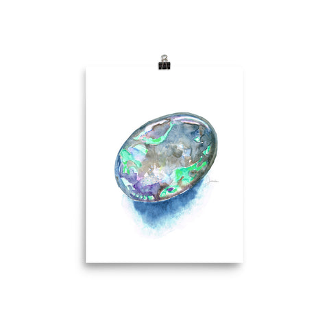 Opal Birthstone Art Print