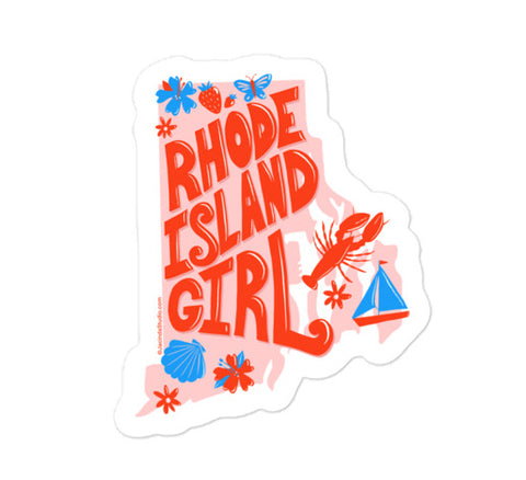 Rhode Island Girl Vinyl  Stickers