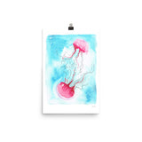 Watercolor Jellyfish Art Print