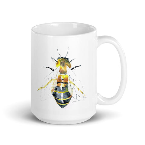 Watercolor Bee Mug
