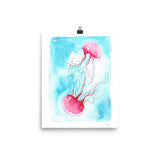 Watercolor Jellyfish Art Print