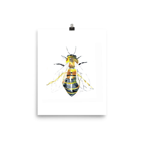 Watercolor Bee Art Print