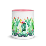 Norah's Cactus Garden Mug with Color Inside