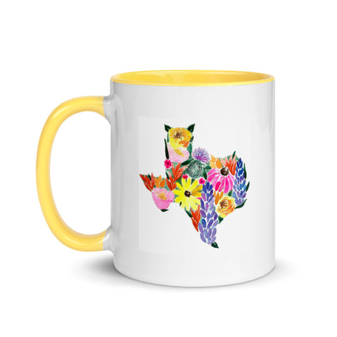 Texas Watercolor Wildflowers Mug
