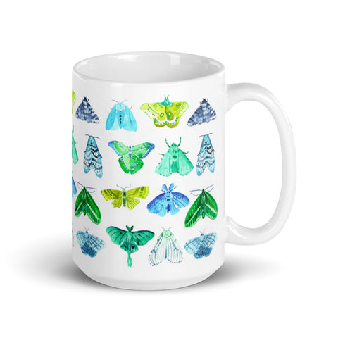Watercolor Moths Mug