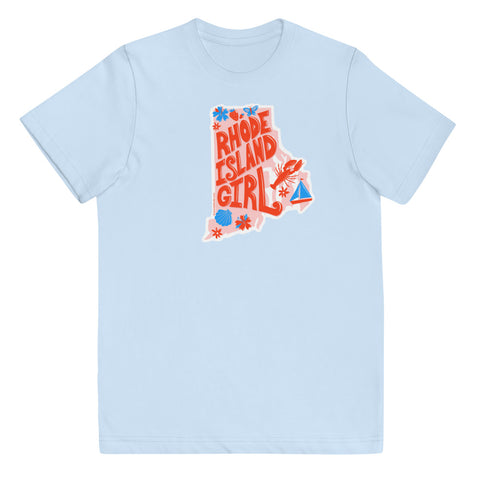 Rhode Island Girl Youth jersey t-shirt